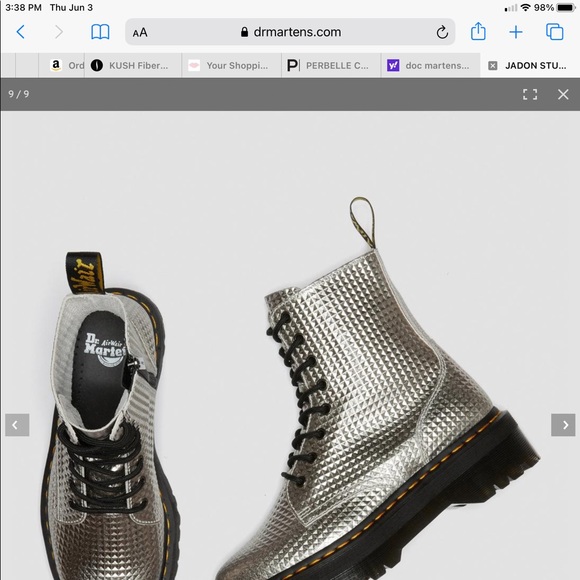 SOLD‼️DOC MARTENS JADON STUD LEATHER PLATFORM BOOT - Picture 5 of 16